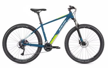 IDEAL PRORIDER UNI 27,5, Alu MTB 27,5"-UNI-36cm blau matt Dekor gelb-blau 24 Gang ALIVIO  mit Hebel
