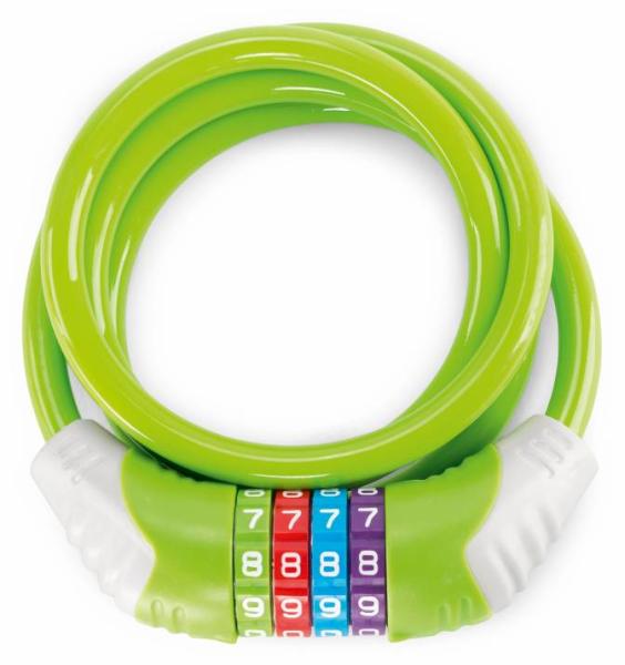 PUKY Sicherheitskabelschloss für Kinder KS kiwi